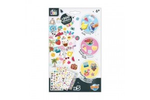 BUKI nyári matrica készlet - 200 db, vegyes motívumok