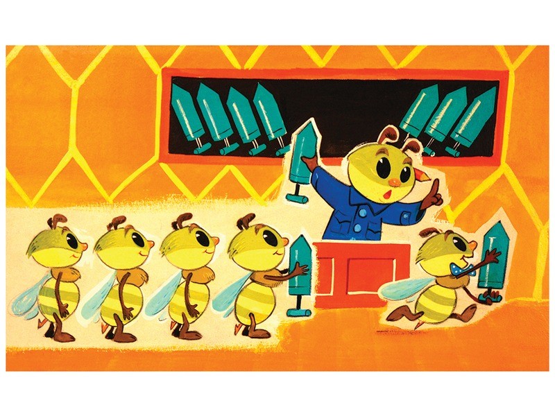 A telhetetlen méhecske diafilm borítója