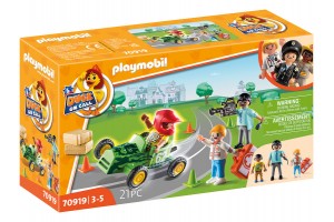 Playmobil D.O.C. Mentők — Versenybaleset játékszett