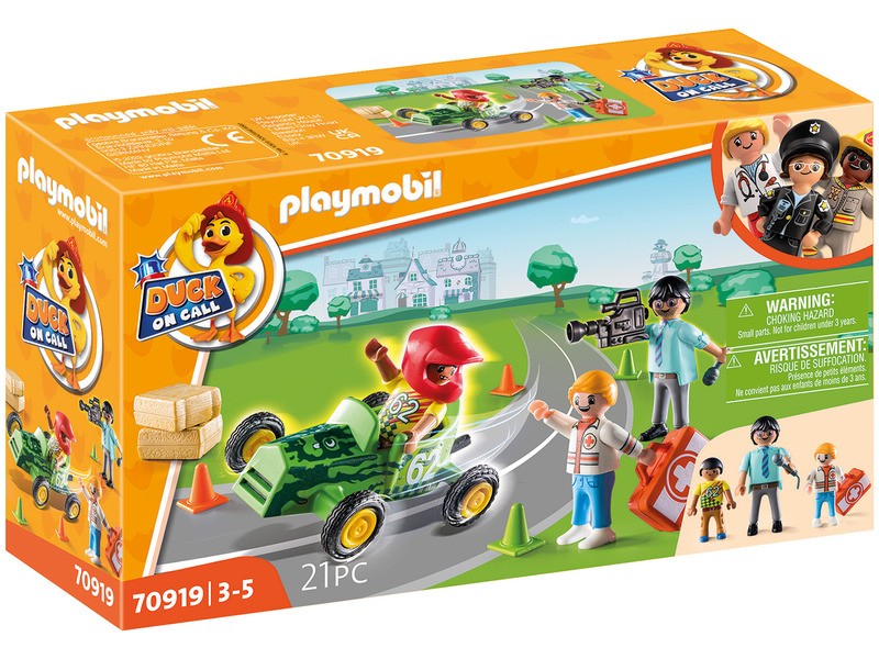Playmobil D.O.C. Mentők — Versenybaleset játékszett