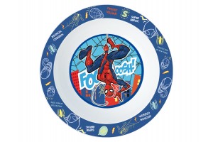 Műanyag Pókember mélytányér