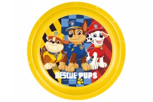 Műanyag Mancs Őrjárat lapostányér - gyerek