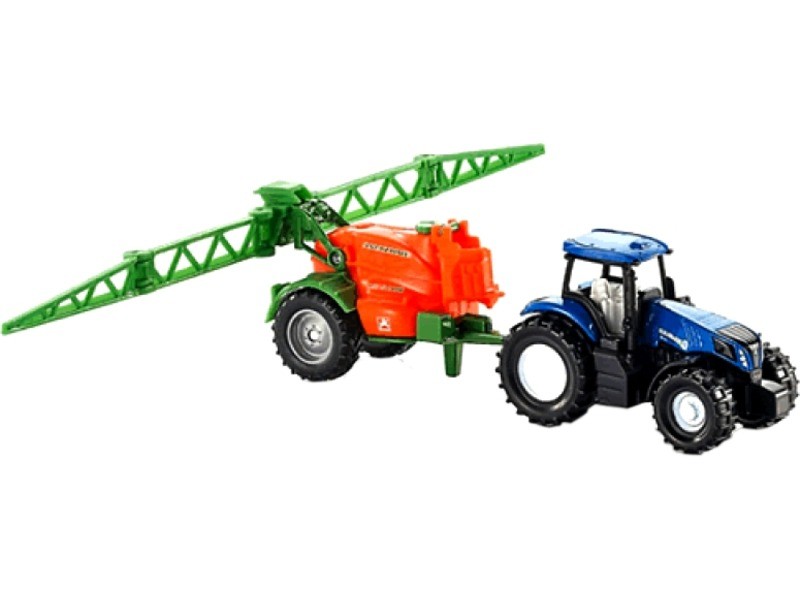 SIKU New Holland T8 traktor és Amazon permetező 1:87