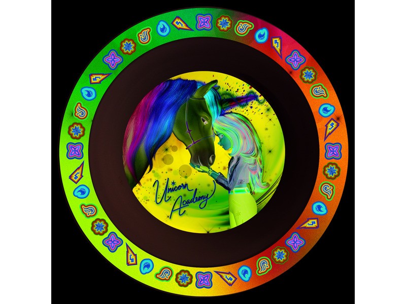 Műanyag Unikornis Akadémia mélytányér