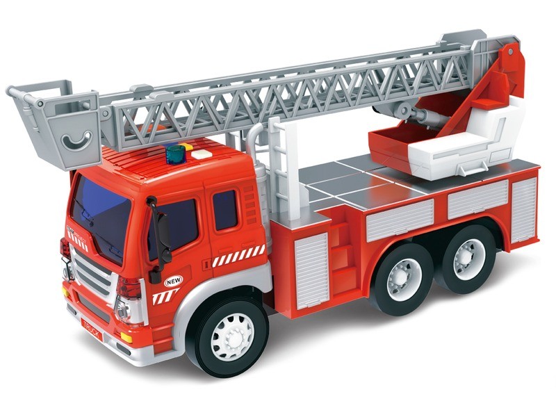 Tűzoltó autó 1:16 — világító és hangadó játékmodell