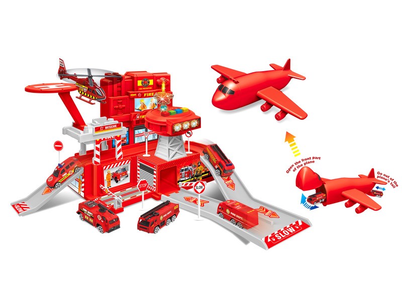 Tűzoltóállomás: zenélő és világító torony