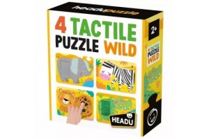 Headu taktilis fejlesztő puzzle - Vadállatok