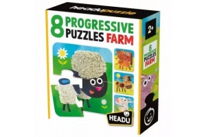 Headu fejlesztő puzzle A Farm, 8 darab