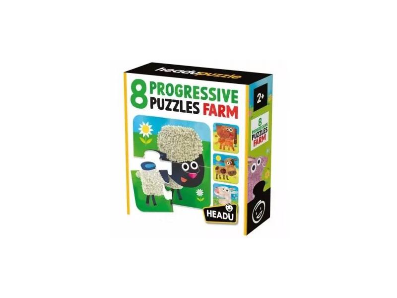 Headu fejlesztő puzzle A Farm, 8 darab