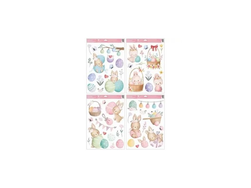 Húsvéti nyuszi ablakmatrica 35 x 50 cm