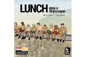 Ebéd a felhőkarcoló tetején társasjáték borító