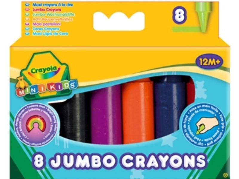 Crayola óriás zsírkréta 8 db - élénk színek