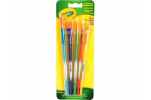 Crayola 5 darabos ecsetkészlet, változatos méretek