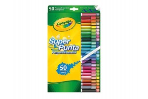 Crayola 50 színű kimosható filctoll készlet