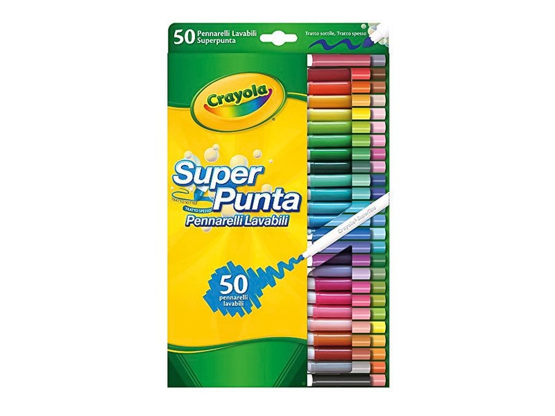 Crayola 50 színű kimosható filctoll készlet