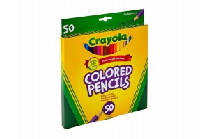Crayola 50 db előre kihegyezett színes ceruzák