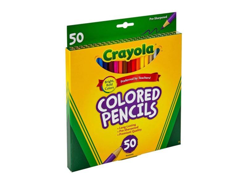 Crayola 50 db előre kihegyezett színes ceruzák