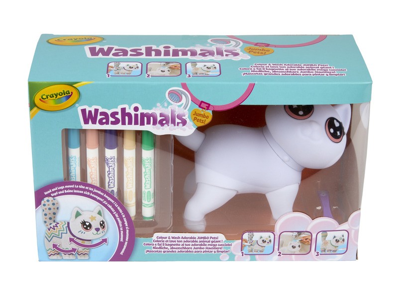 Crayola Washimals Mozgatható óriás Jenny játékbaba
