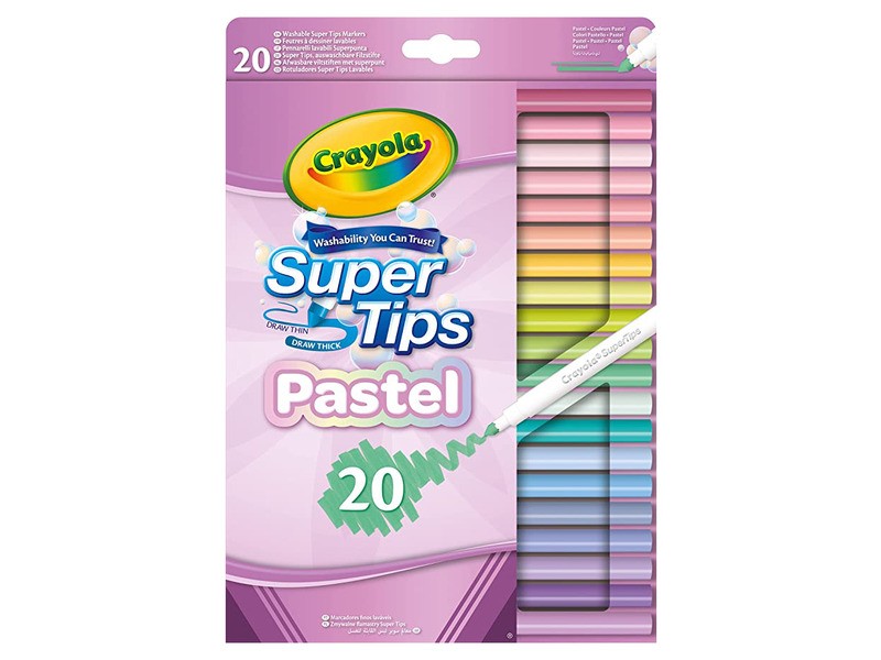 Crayola Supertips pasztell 20 darab filctoll