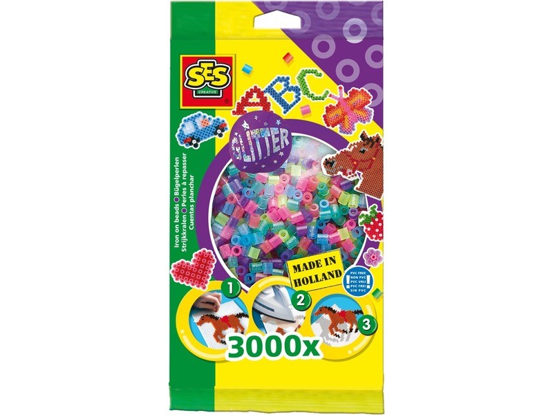 Csillogó vasalható gyöngy készlet 3000 db (00774)