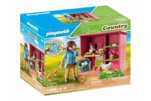 Playmobil tyúk csibékkel - játék figura