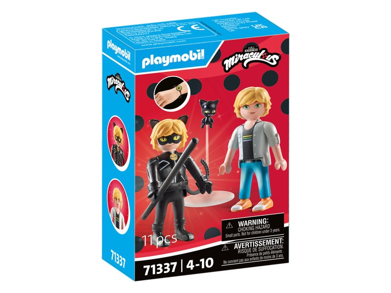 Playmobil Miraculous: Adrien és Fekete Macska figura