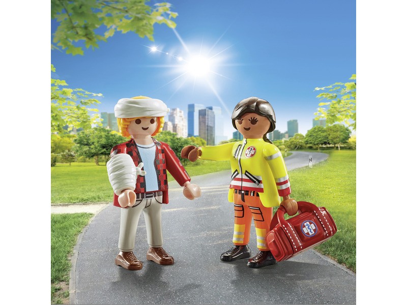Playmobil DuoPack – mentős és beteg figura