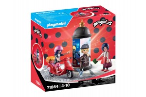 Playmobil Miraculous - Párizs utcáin mopeddel