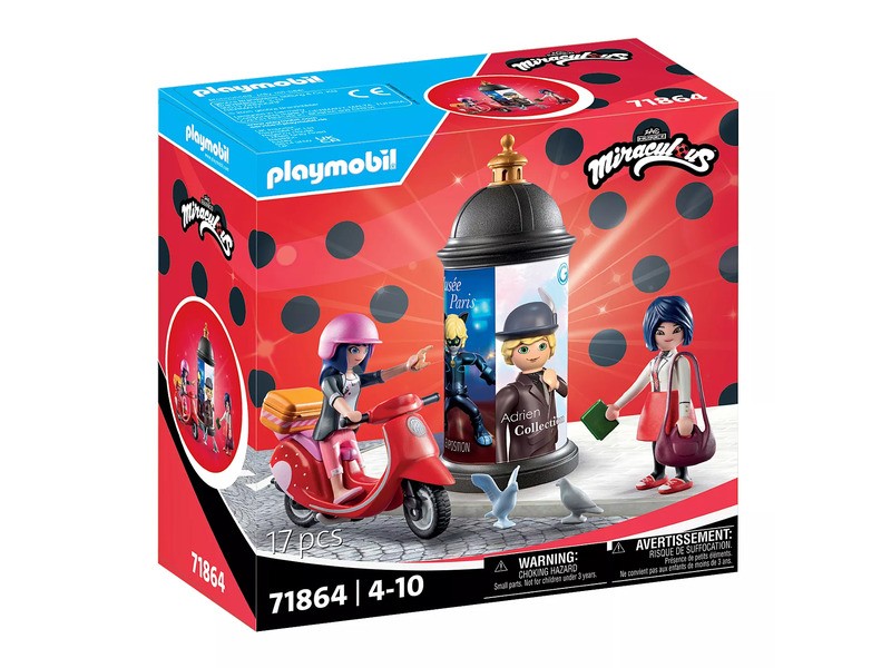 Playmobil Miraculous - Párizs utcáin mopeddel