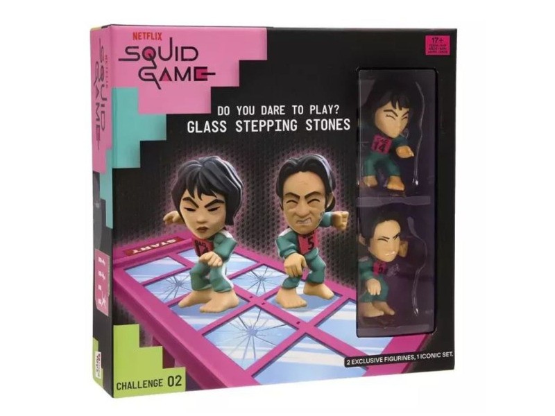 Squid Game üveg-lépőkövek játék szett
