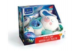 Baby Clementoni Északi fény projektor plüss nyuszi