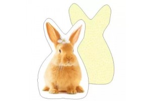 Nyuszi mintás formapárna – 30x40x10 cm