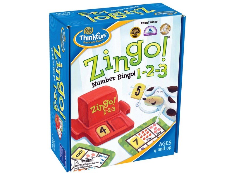 ThinkFun Zingo 1-2-3 társasjáték - számolós kártyákkal