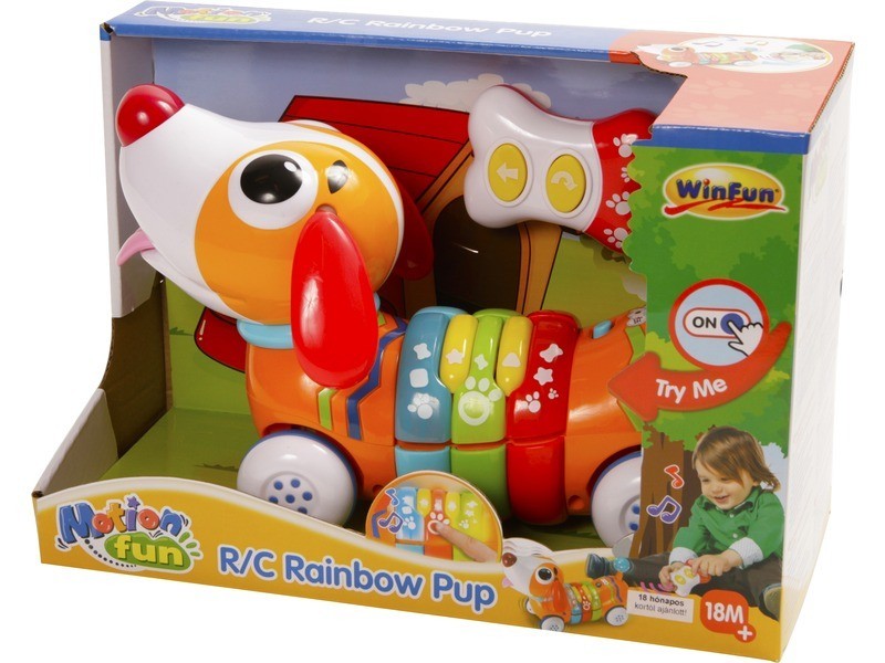 Első infrás guruló kutyusom, világító és zenélő