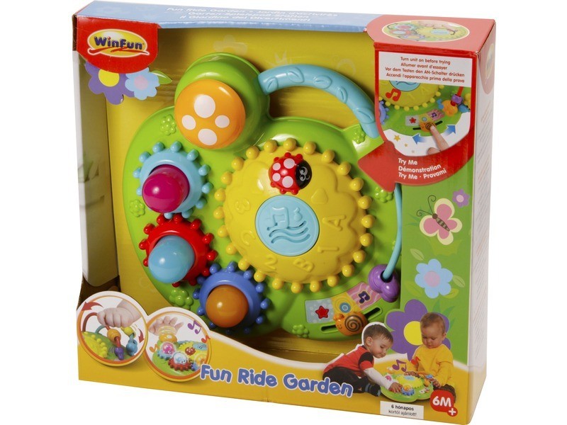 Zenélő világító játszókert – forgó virágok és dallamok