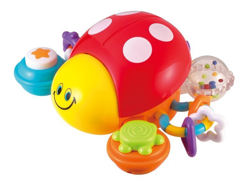 Katicabogár készségfejlesztő bébijáték - zenélő, világító