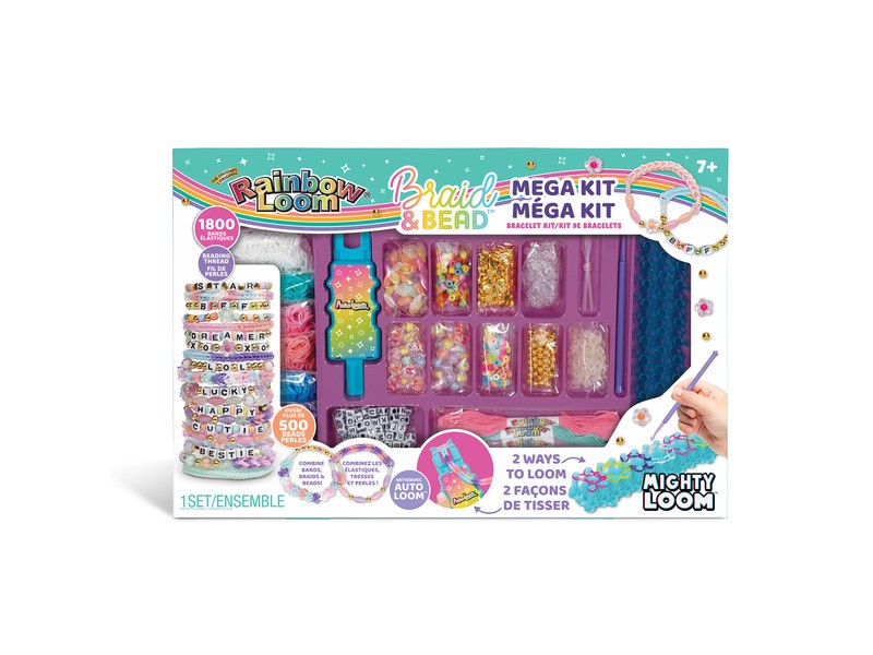 Rainbow Loom megaszett — gumikarkötők gyöngyökkel