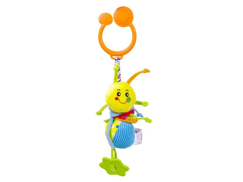 Textil zizegő kukac bébijáték GD027