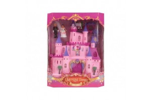 Zenélő rózsaszín játékkastély 613080212