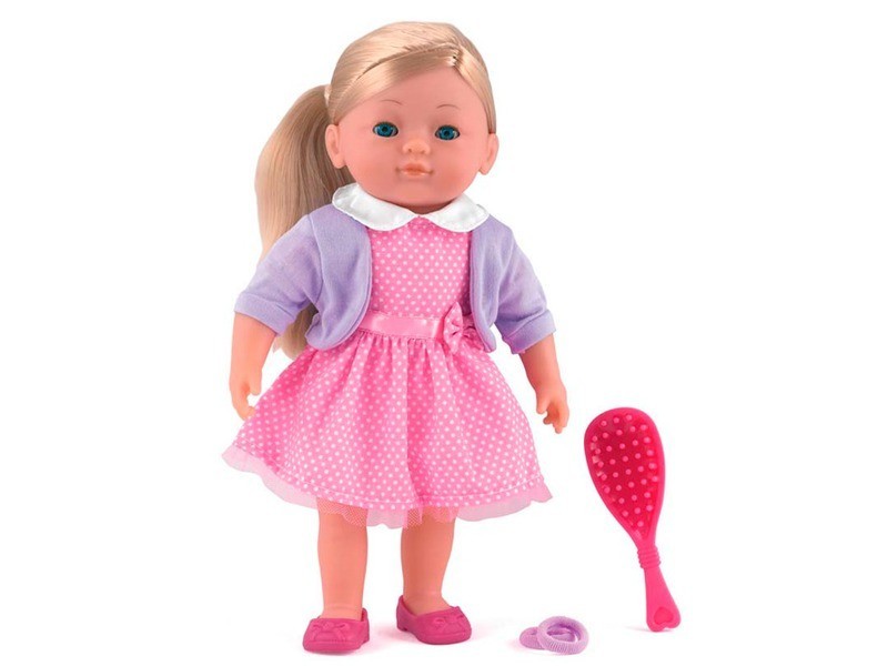 Charlotte kifesthető és fésülhető puha baba - 36 cm