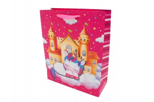 Papírtasak unikornis 40x56 cm - mintás ajándéktasak