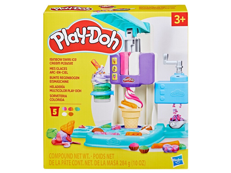 Play-Doh szivárványos csavaros fagyi készlet