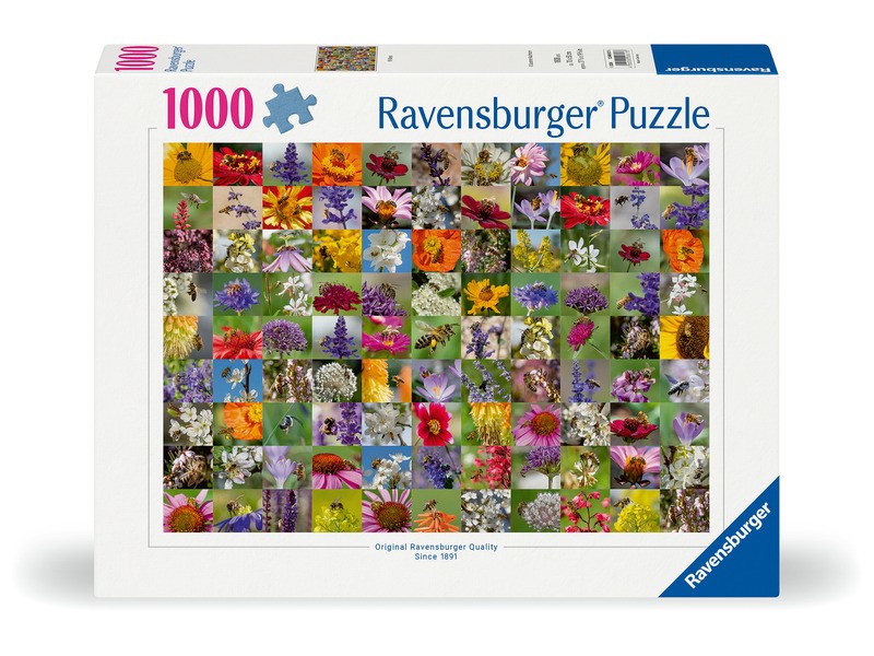 Puzzle 1000 db - Méhecske kollázs kép