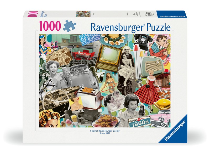 Puzzle 1000 db - 50-es évek motívum