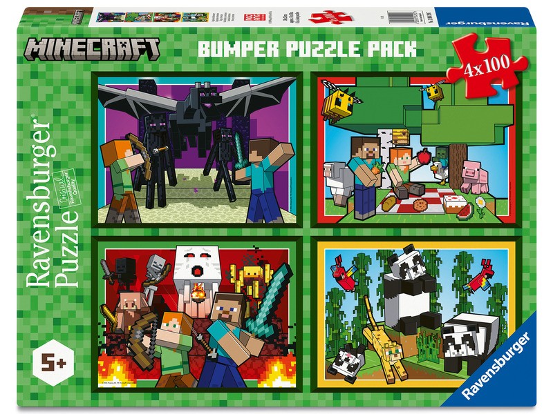 Puzzle 4x100 db - Minecraft csomag