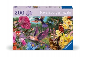 Puzzle 200 db - Kolibri és pillangó