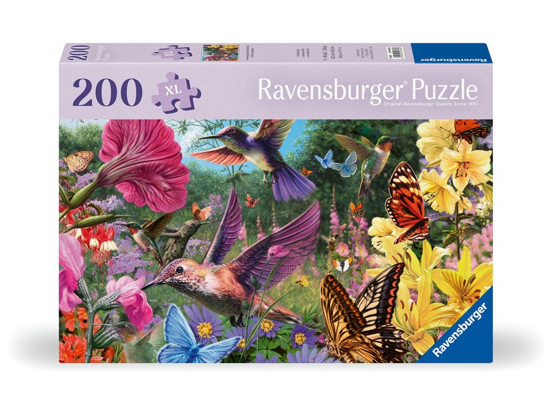 Puzzle 200 db - Kolibri és pillangó