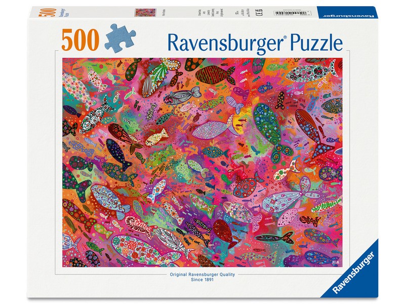 Puzzle 500 db - Színes halak