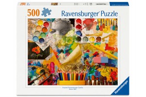 Puzzle 500 db – Art Studio, élénk részlet