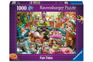 Macskaápoló puzzle - 1000 db